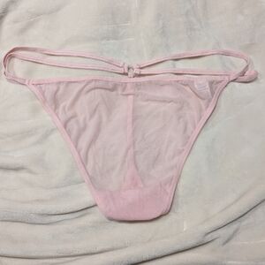 Cotton candy pink g string